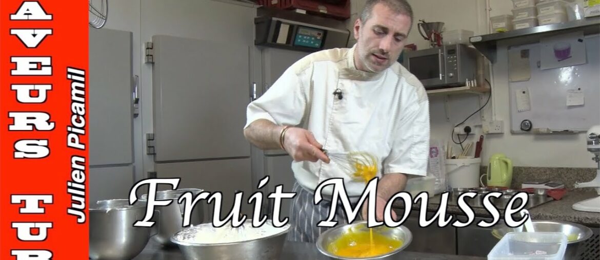 How to make Fruit Mousse you can use any fruit for this with The French Baker TV Chef Julien Picamil