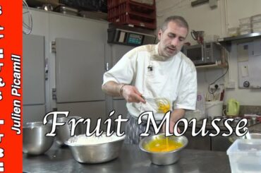 How to make Fruit Mousse you can use any fruit for this with The French Baker TV Chef Julien Picamil