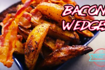CRISPY Bacon POTATO Wedges |  Oven Roasted Recipe
