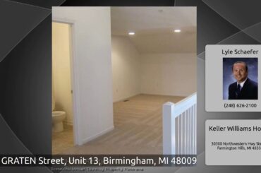 526 GRATEN Street, Unit 13, Birmingham, MI 48009