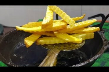 How to make Zigzag French Fries|French fries at Home|Piri Piri ZigZag French Fries|Crinkle Cut Fries