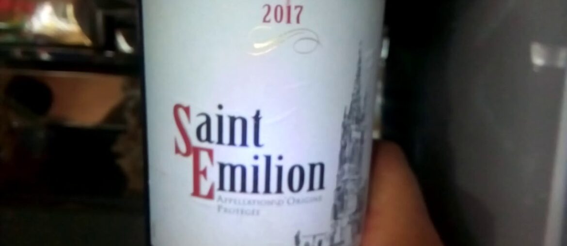 saint emilion red wine nice and good...