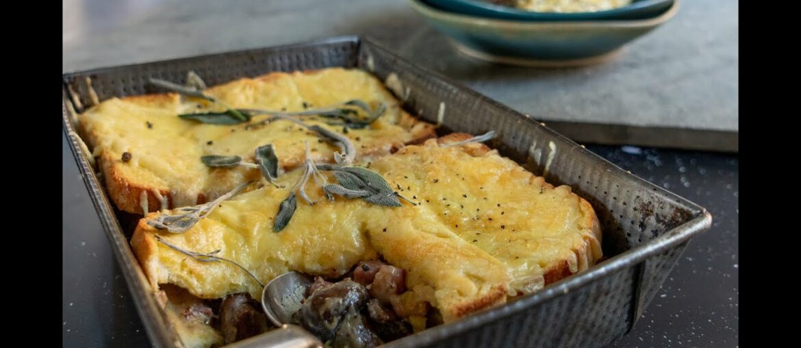 Bacon & Mushroom French Toast Bake