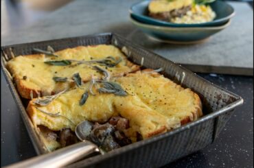 Bacon & Mushroom French Toast Bake