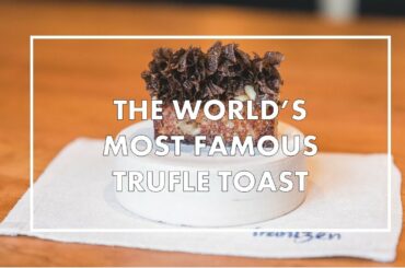 Preparation of the FAMOUS FRANTZEN TRUFFLE FRENCH TOAST (3 Michelin stars, Stockholm, Sweden)