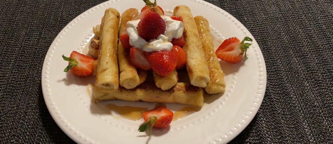 French toast with cream cheese 😋(easy recipe)