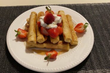 French toast with cream cheese 😋(easy recipe)