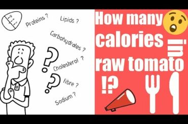 What are the nutritional values in 100g of raw tomato ?