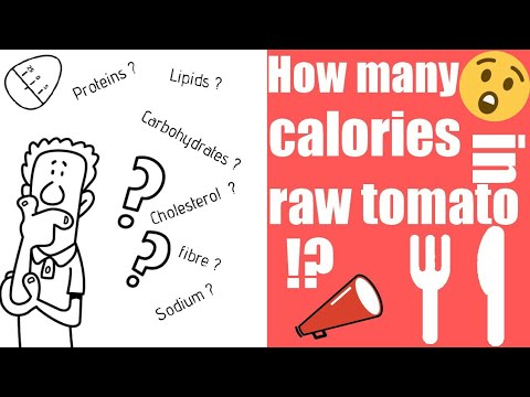 What are the nutritional values in 100g of raw tomato ? What are the nutritional values in 100g of raw tomato ?