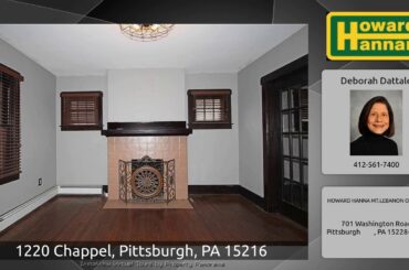 1220 Chappel, Pittsburgh, PA 15216