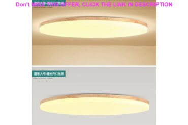 Review led Ultra-thin wooden ceiling lamps ceiling lights for dining room modern led ceiling light