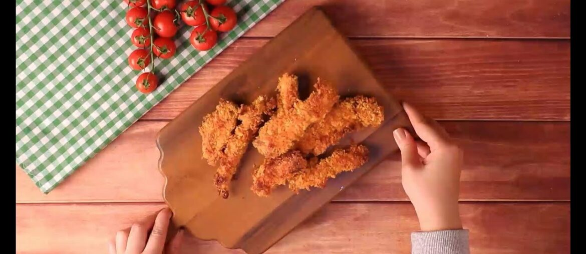 Best oven baked chicken strips recipe with oven french fries