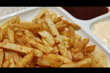 French fries || chatpata tikka fries || easy &delicious recipe by cooking cuisine happy kitchen