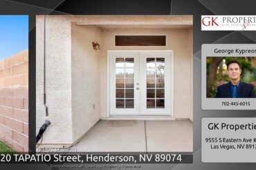 120 TAPATIO Street, Henderson, NV 89074