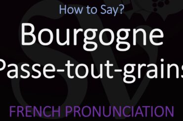 What is & How to Pronounce Bourgogne Passe tout grains? French Burgundy Wine Pronunciation