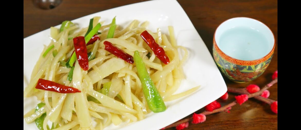 Chinese Spicy and Sour Shredded Potatoes Stir Fried Recipe (Chinese French Fries) Chinese Spicy and Sour Shredded Potatoes Stir Fried Recipe (Chinese French Fries)
