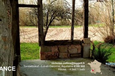 Southwest France - Modernized half-timber home on a quiet spread of land.