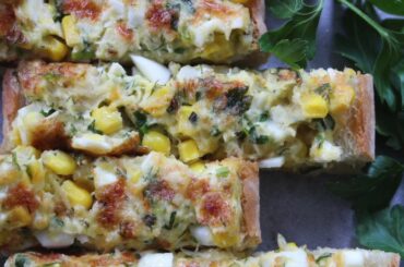 Baked French Bread with Chicken Spread - Simply Divine Recipes