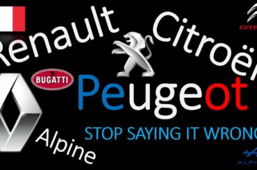 How To Pronounce French Car Brands & Names?