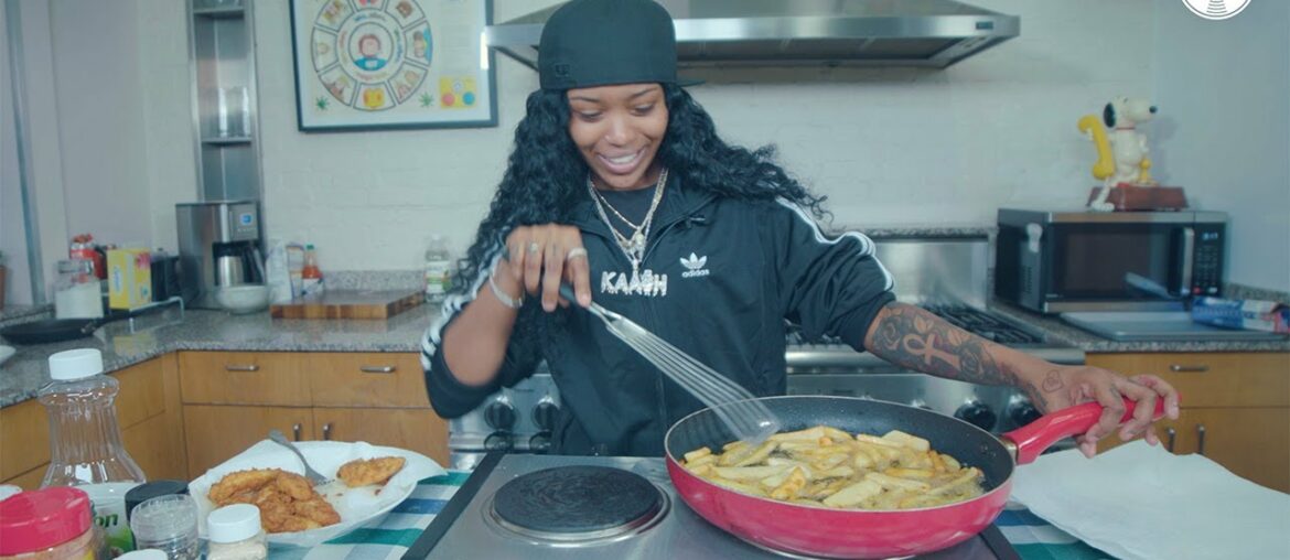 Kaash Paige Chefs Up Chicken Tenders & Fries | Follow My Recipe™
