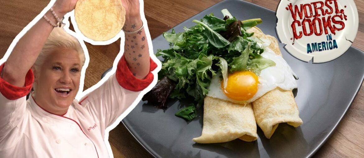 Anne Burrell Makes Ham and Brie Crepes | Worst Cooks in America Anne Burrell Makes Ham and Brie Crepes | Worst Cooks in America