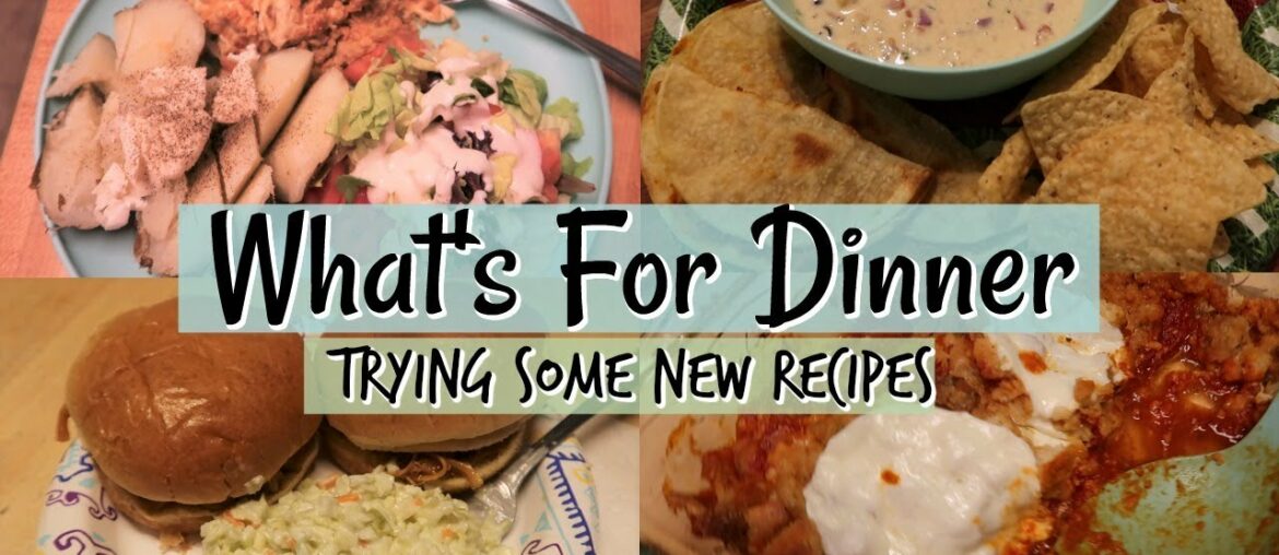 WHAT'S FOR DINNER THIS WEEK? / TRYING A FEW NEW RECIPES