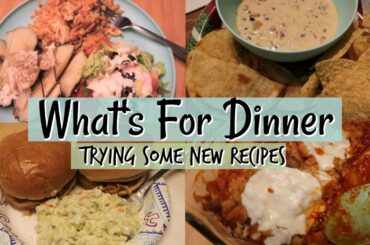 WHAT'S FOR DINNER THIS WEEK? / TRYING A FEW NEW RECIPES