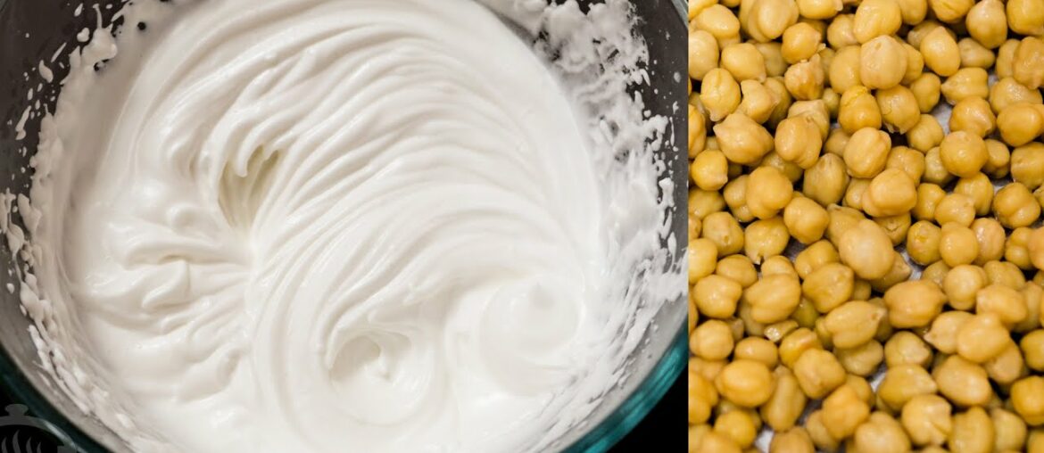 Make Whipped Cream from Chickpeas - Only 2 Ingredients | Aquafaba - Eggless Recipes Series