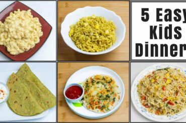 5 Dinner Recipes for 2+ Kids & Toddlers | Kids Lunch Box Recipes Part - 1