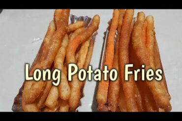 HOME MADE RECIPES | long potalo fries | how to make long French  fries | patok na negosyo