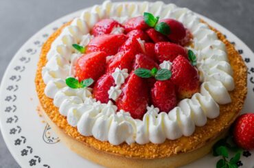 Клубничный Тарт с заварным кремом / Strawberry Custard Cream Tart / French Recipe / Простой рецепт