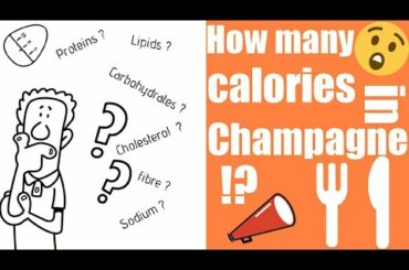 🍺what are the nutritional value in champagne | energy, protein, fat , carbohydrate, sodium, ...