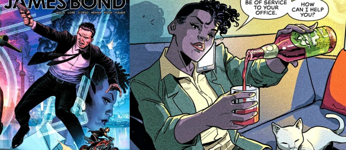 JAMES BOND #3- Nothing Quite Says "007" Like A Wine Aunt Relaxing On The Couch With Her Cat JAMES BOND #3- Nothing Quite Says "007" Like A Wine Aunt Relaxing On The Couch With Her Cat