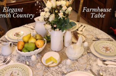 Elegant French Country Farmhouse Table