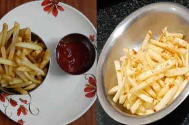 ಆಲೂ ಫ್ರೆಂಚ್ ಫ್ರೈಸ್/French Fries Recipe/Crispy potato finger chips in kannada