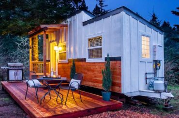 New, Stylish, and Cozy Wine Themed Tiny Home | Living Design For A Tiny House