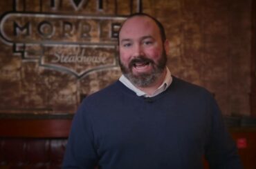 Morrie's Steakhouse & Coffea French press coffee.