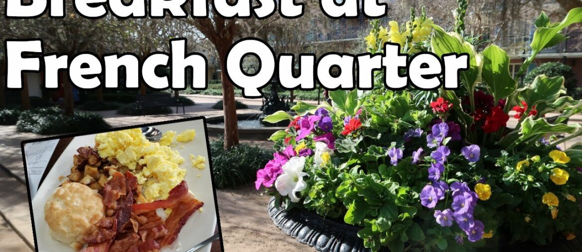 A Quick Breakfast at Port Orleans French Quarter resort! A Quick Breakfast at Port Orleans French Quarter resort!
