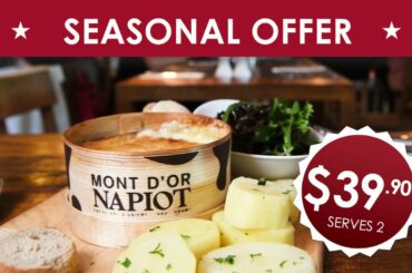 Cheese Bar Baked Mont d'Or Cheese Promotion