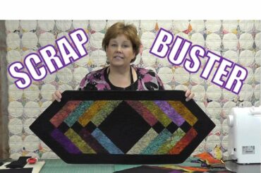 Scrap Buster! Make Easy Table Runner Using the Binding Tool!