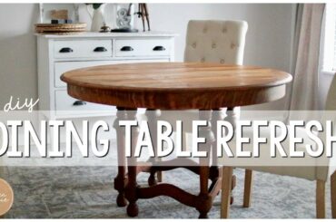 DIY Dining Table Makeover/Refresh