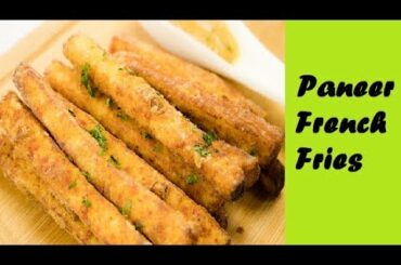 Paneer French Fries - KumKum's Kitchen Spl 06 - Paneer Snacks 5 mins recipe - Yummy  Indian Foods