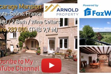 Vicarage Mansion for Sale in the Haute-Saône, France - Euro 289.000 (THB 9,7 M)