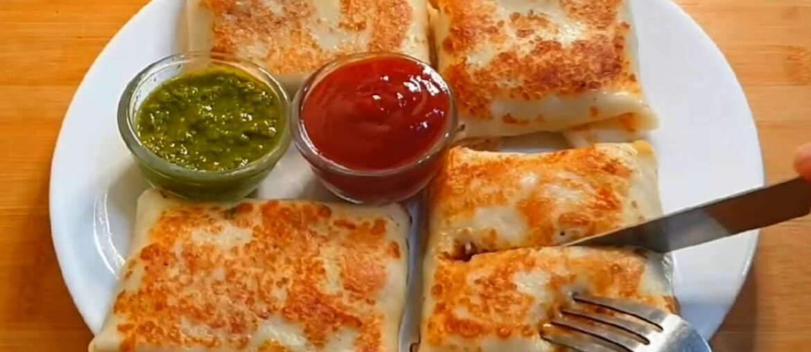 Cheesy Veg Crepes ♥️| Pure Veg Version | Easy Breakfast Recipe Cheesy Veg Crepes ♥️| Pure Veg Version | Easy Breakfast Recipe