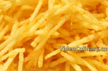 Thin French Fries Recipe - Crispy Straw Potatoes