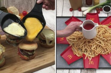 Time for some good fast-food 🍔 Over-the-Top French Fries 🍟 Grilled Cheese Pizza 🍕 and more Chefclub