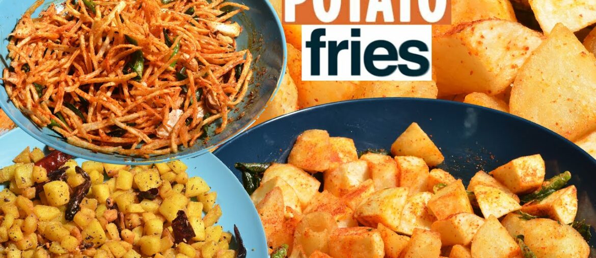 Aloo Fry - Potato Fry recipe - Crispy french fries Potato tips