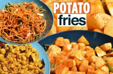 Aloo Fry - Potato Fry recipe - Crispy french fries Potato tips