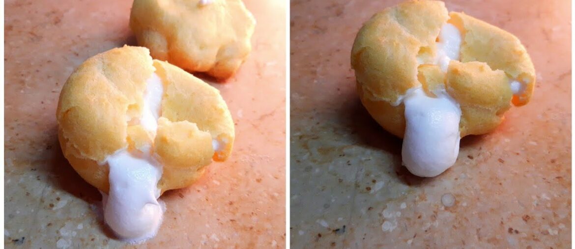 How to make easy cream puffs- Homemade Cream puff recipe How to make easy cream puffs- Homemade Cream puff recipe