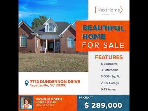 7712 Dundennon Drive Fayetteville NC 28306 7712 Dundennon Drive Fayetteville NC 28306